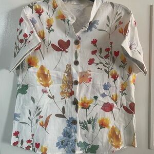 Floral Button-Up Shirt